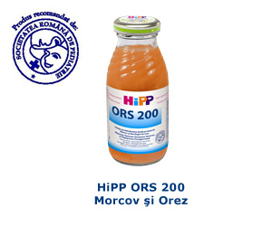 HIPP ORS 200 MORCOVI BAUTURA IMPOTRIVA DIAREEI