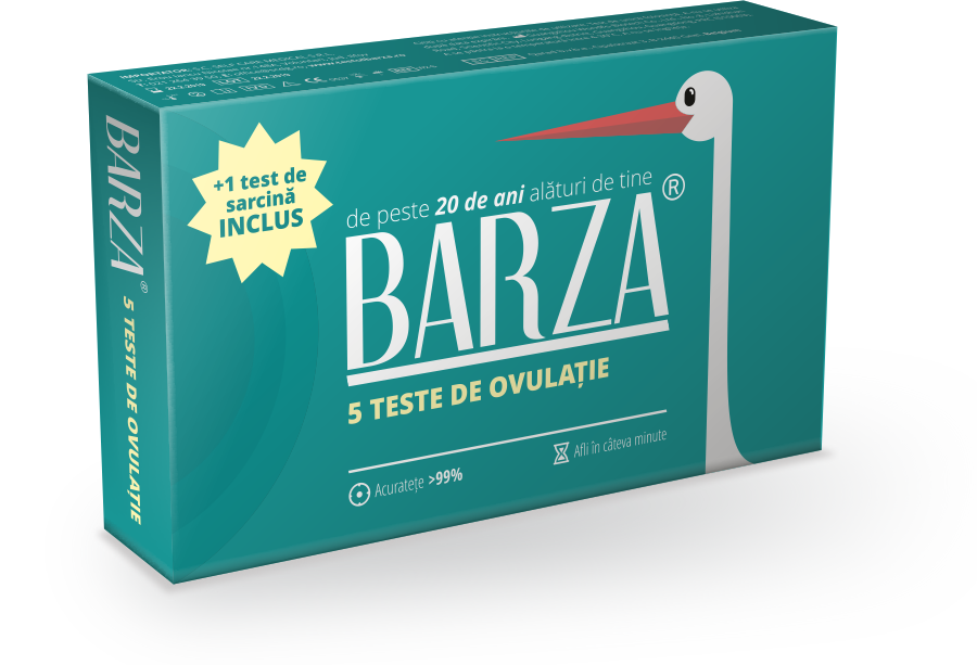 TEST OVULATIE BARZA 5BUC+TEST SARCINA GRATUIT
