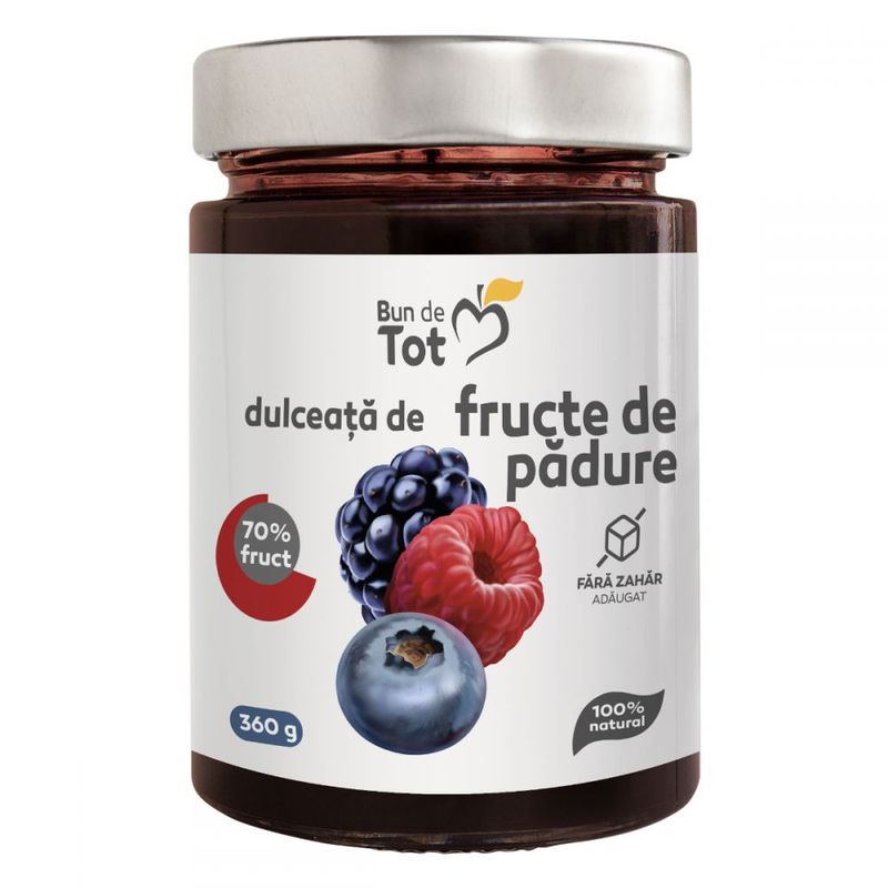 Bun de tot dulceata de fructe de padure, fara zahar, Dacia Plant | 360g