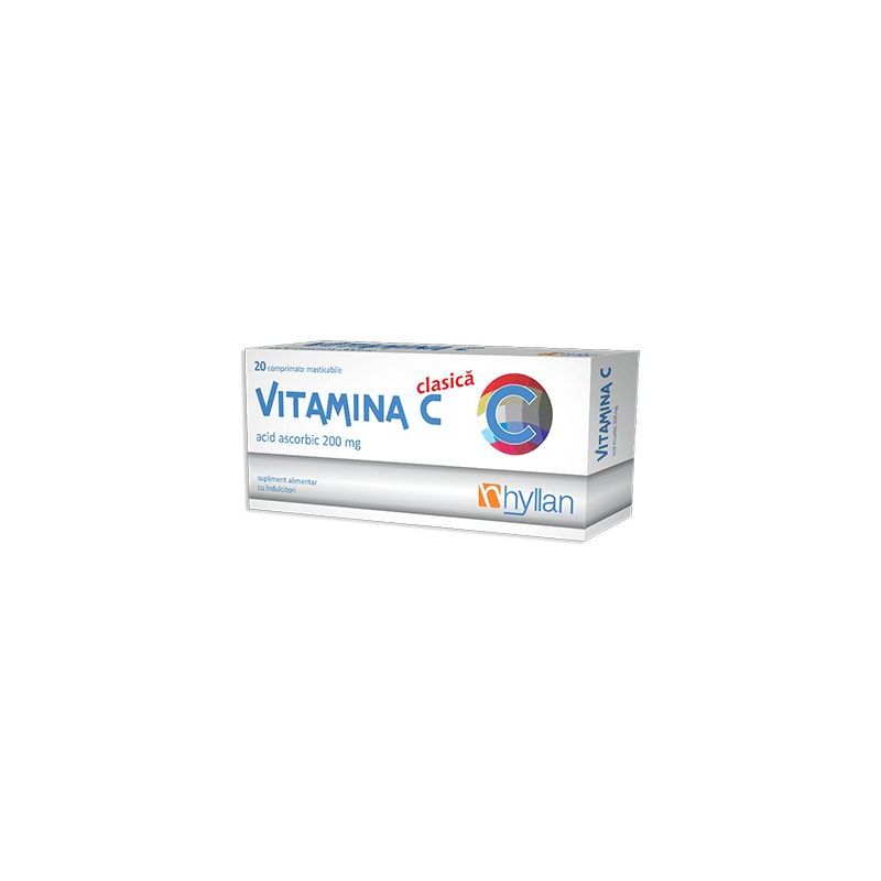 Vitamina C 200 mg | 20 comprimate masticabile