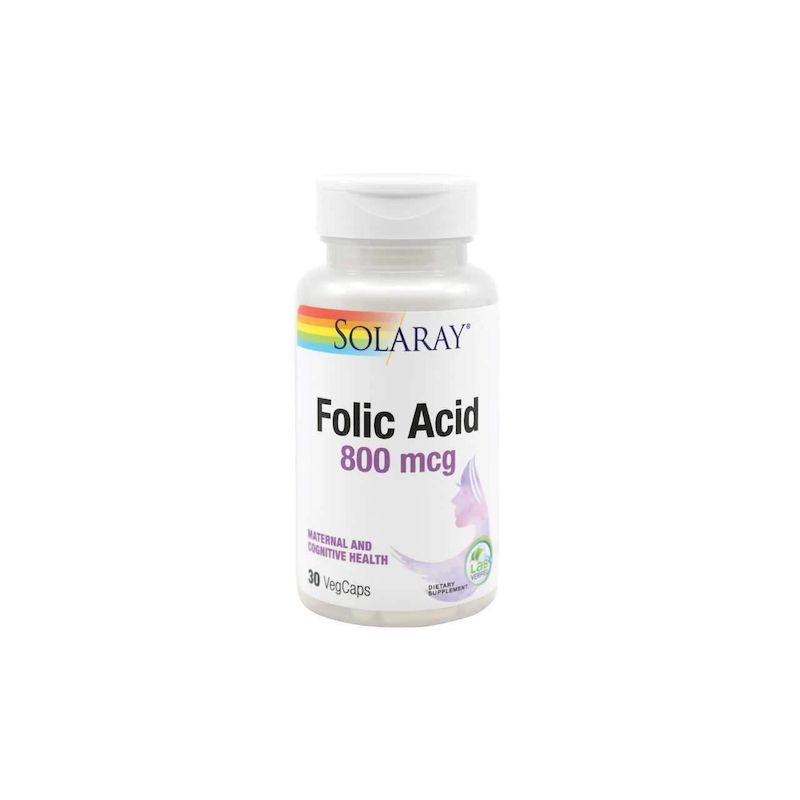 Solaray Acid Folic 800mcg | 30 capsule