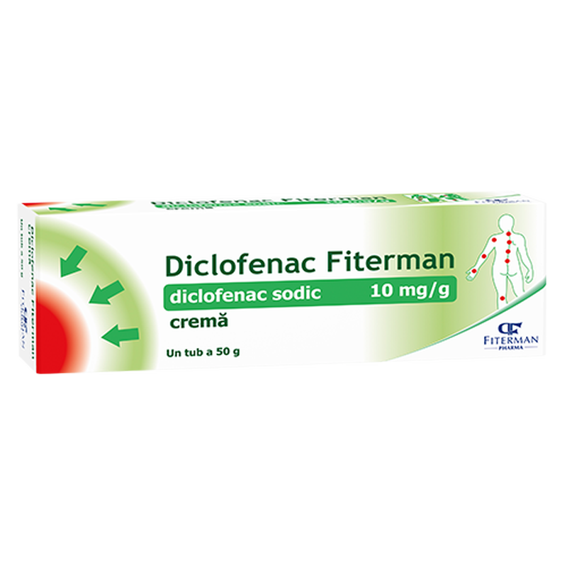 Diclofenac Fiterman 10mg/g x 1 crema | 50g