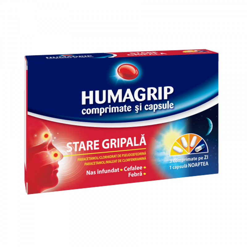Humagrip | 12 comprimate si 4 capsule