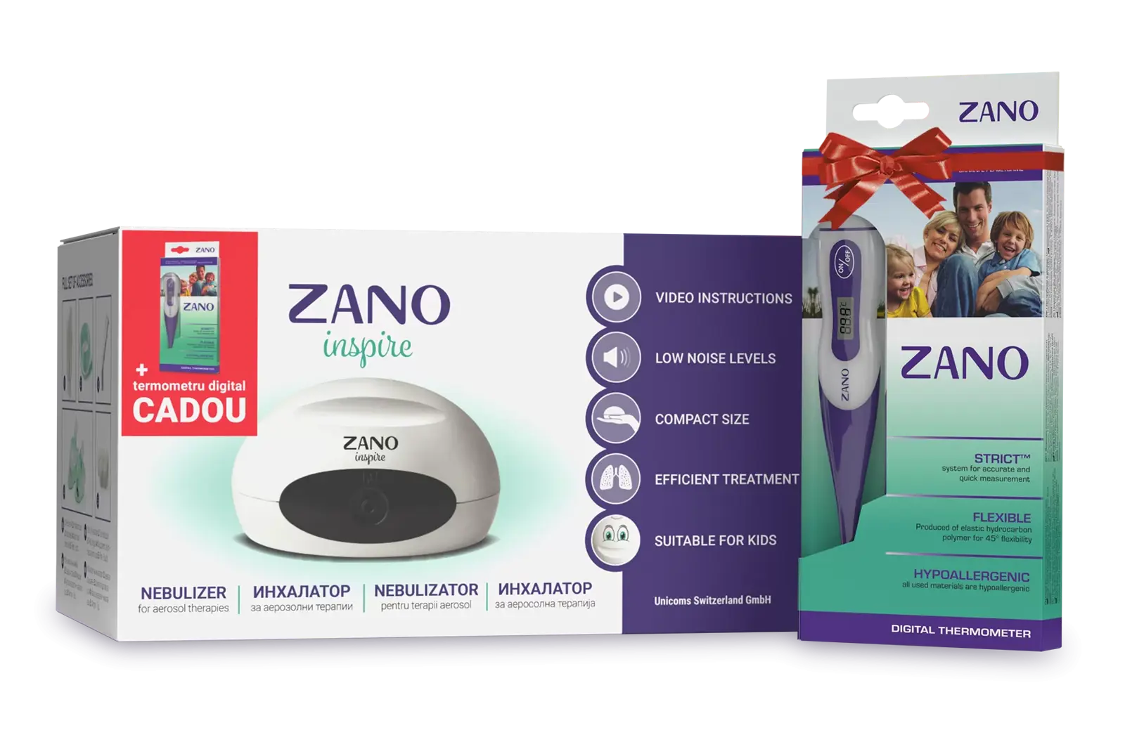 Nebulizator cu compresor pentru copii si adulti Zano Inspire ...