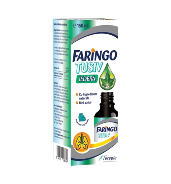Sirop Faringo Tusiv Iedera, Terapia SA | 150 ml - Medimfarm - Farmacie ...
